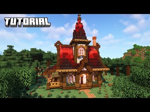 Minecraft House Tutorial: How To Build The Crimson Cottage