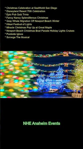 Christmas Celebration at SeaWorld San Diego Disneyland Resort 70th Celebration Epic Pub Quiz Trivia