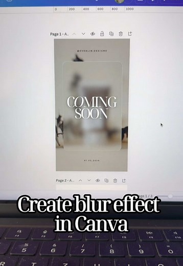 Create a Blur Effect in Canva Tutorial