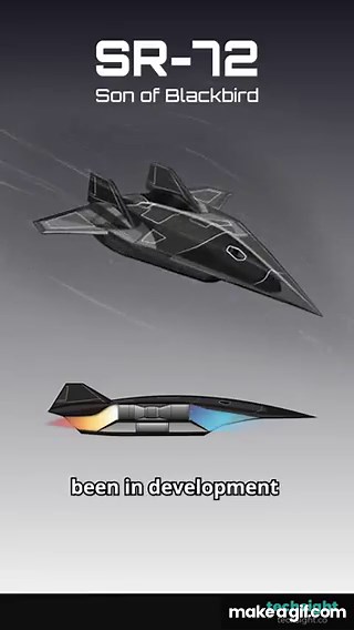 The SR-72 hypersonic aircraft (AKA Son of Blackbird) on Make a GIF