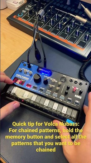 How to chain patterns on Korg Volca Nubass