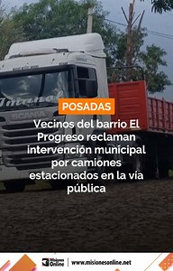 👉Vecinos del barrio El Progreso denunciaron problemas por camiones estacionados frente a viviendas. Alegan daños en calles, cortes de servicios e inseguridad. Otros residentes, en cambio, aseguran que no existen esos conflictos y que el barrio se mantiene en orden y tranquilidad. | misionesonline.net