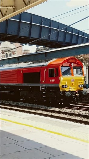 Class 66 Passes Newport at speed