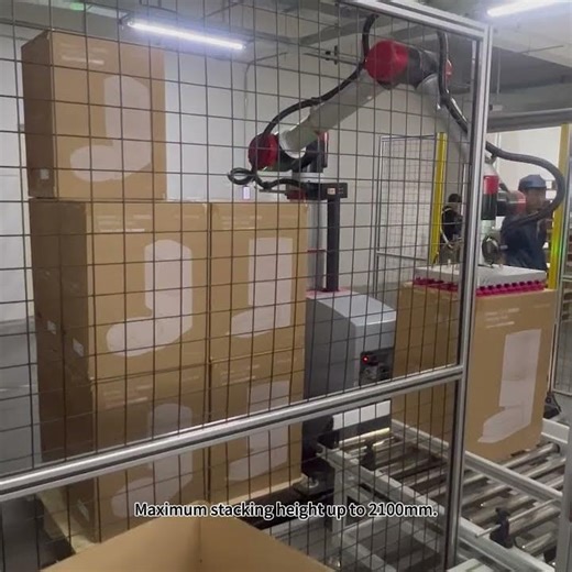 25kg Box Palletizing Made Simple #atomrobot #cobotpalletizer
