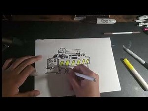 How to draw Diesel 10 from thomas and friends