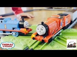 Talking Trackmaster James - Thomas & Friends - Motorized Toy Trains - All Engines Go