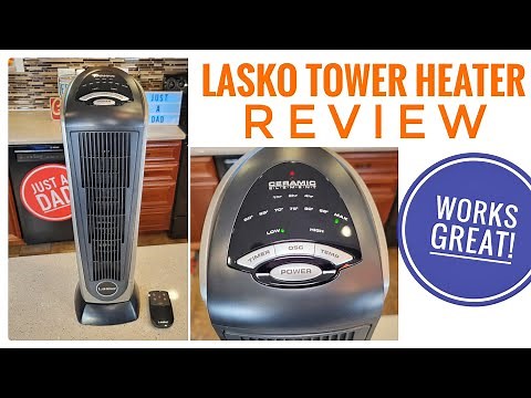 Review Lasko Oscillating Ceramic Tower Space Heater 751320 with Remote