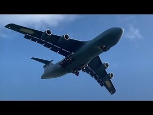 Lockheed C-5M Super Galaxy landing at Malmö airport