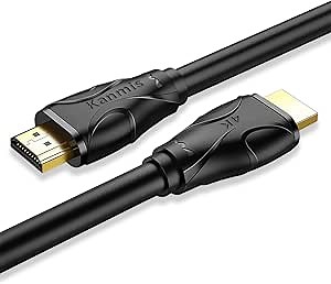 4K HDMI Cable 15ft, High Speed Hdmi 2.0 Cables &4K@60Hz 2K 1080P, Ultra High Speed Gold Plated Connectors hdmi Cord, Compatible with PlayStation Arc PS3 PS4 PC HDTV