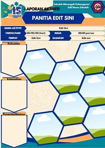 Editable School Activity Report Template (canva) | Laporan Aktiviti Sekolah | Digital Download | Professional Education Report - Etsy