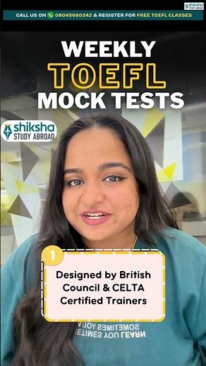 TOEFL Mock Tests 2026 by Shiksha Study Abroad 🎯📚 #toefl2026 #toeflpreparation #studyabroad