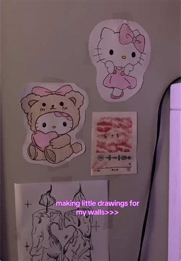 Diy Hello Kitty Wall Art: Cute Drawings for Your Room
