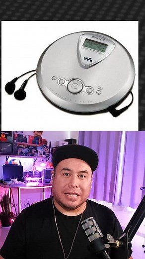 Nostalgic 2000s Discman Music Player