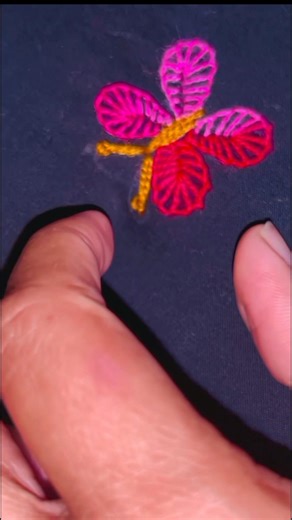 Beautiful butterfly embroidery tutorial 🦋 |Easy hand embroidery design