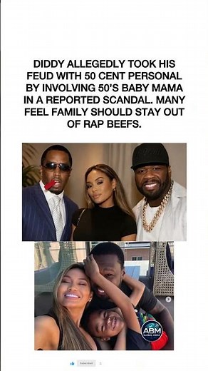 Diddy Allegedly Brings 50's Baby Mama Into Feud – Fans Say Family Is Off Limits 😬 #diddy #50cent