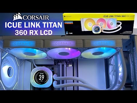 How To Install iCUE LINK TITAN 360 RX LCD Liquid CPU Cooler