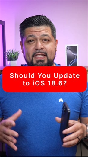 iOS 18.6 Just Dropped! Here’s Why You Should Update #iOS18.6 #iPhoneUpdate #AppleUpdate #iOSPerformance #iOSSecurity #iOS186 #iOSUpdate #AppleTips #iPhoneTips #TheTechDesk #iOS26 #iPhoneNews | Hector Daniel Chavez