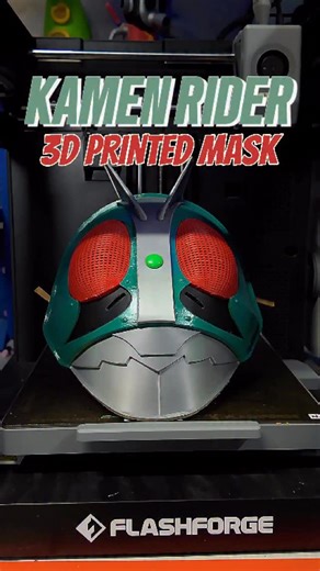MetaLWarrioR on Instagram: "🤣Me estoy divirtiendo mucho viendo “Tojima Wants to be a Kamen Rider” en @crunchyroll_la así que me voy a imprimir en 3D mi máscara de Kamen Rider para enfrentar el Mal!! ❇️Conseguí tu impresora Flashforge en @tiendaranko 5% OFF usando el cupón: metal #3dprinting #kamenrider #anime #flashforge #metalwarrior"