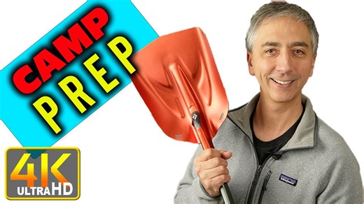 How to prepare a winter campsite on snow