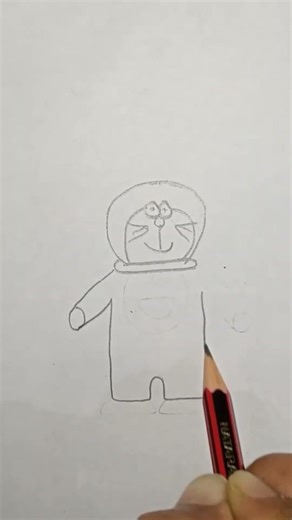 how to draw doremon step by step..:)