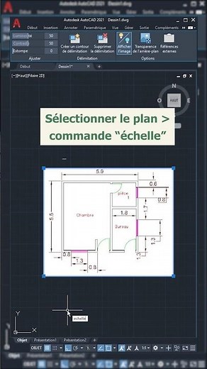 💻🖱 Mettre un plan à l'échelle sur #autocad. #architecture #architecte