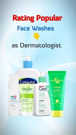 Face wash rating as a dermatologist