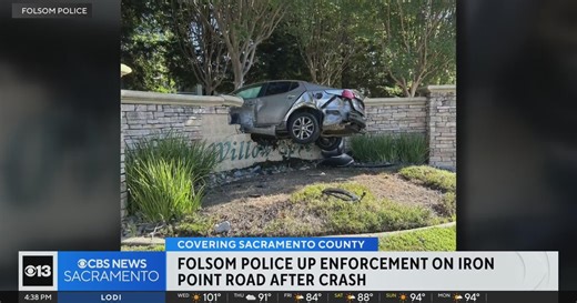 Folsom police to increase speed enforcement after crash on Iron Point Road