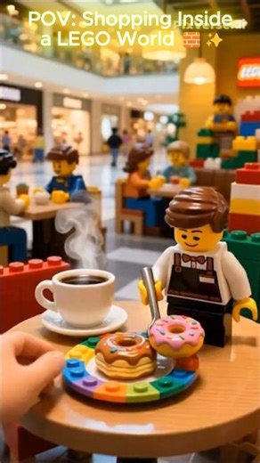 POV: Shopping Inside a LEGO World 🧱✨#lego #pov #ai #everyday #shorts #cinema