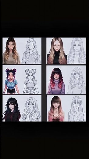 Bring Your Favorite Anime Girls to Life with Color! 🎨✨ #anime #coloring #animegirl #digitalart #fyp
