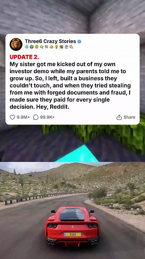 1.6K views · 13 reactions | UPDATE 2. My sister got me kicked out of my own investor demo while my parents told me to grow up. So, I left, built a business they couldn_t touch, a... #foryou #fyp #reels #viral #redditstorytime #redditposts #storytime #redditstories #reddit #askreddit #paranormal #redditparanormal #nosleep | Ultimate Nerds | Facebook
