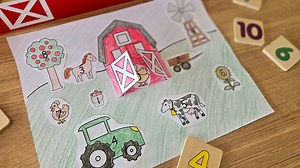 Farm Numbers Craft Cut and Paste Activity Prek Learning Numbers Craft for Prek Number Recognition Preschool Worksheet - Etsy