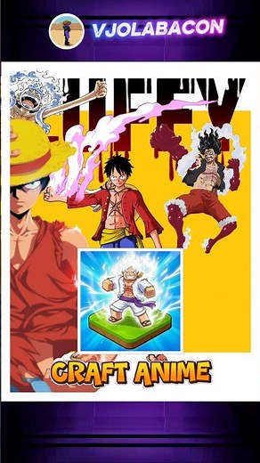 How To Make All LUFFY One Piece in Craft Anime #shorts #craftanime #roblox