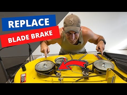 HOW TO CHANGE John Deere blade brakes 42 in.