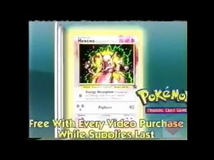 Pokemon The First Movie VHS And DVD Commercial 2000