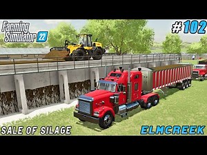 Sale of silage for biogas, transporting cows | Elmcreek Farm | Farming simulator 22 | Timelapse #102