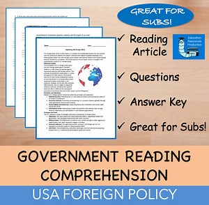 United States Foreign Policy - Reading Comprehension Passage & Questions