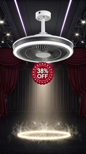 Modern Bladeless Ceiling Fan with LED Light — 38% OFF Home Upgrade!
