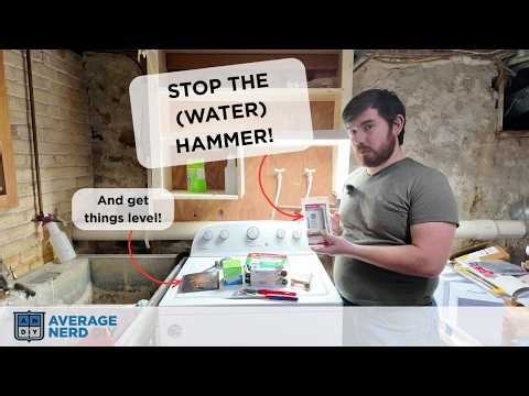 Installing a Water Hammer Arrestor and Leveling a Washing Machine
