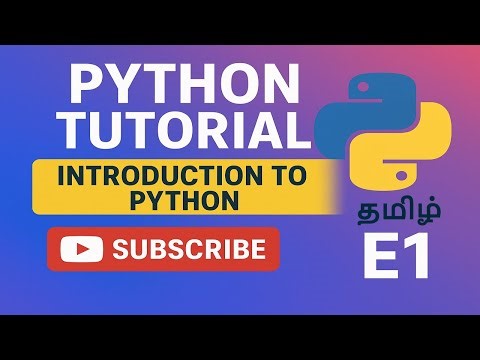Python Tutorial - Introduction to Python in Tamil Easy to Understand #python #programming #coding