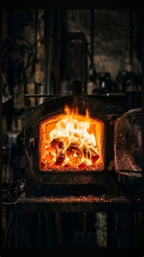 This Rusted Furnace Burns Again🔥#restoration #rustrestore #furnace #beforeandafter