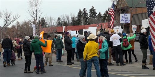 Hundreds gather in Hailey for anti-ICE protest