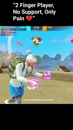 “2 Finger Player, No Support, Only Pain Noob bola thaab Headshot dekhoSabne reject kiya… Free Fire🥺🙏