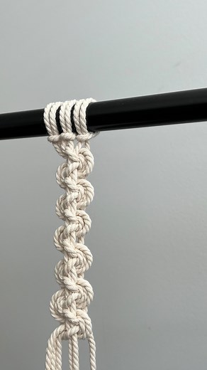 Macrame knot 🧶 #macrame #macrametutorial #macrameknots #macrameknot #macramepattern #diy | Sana Macrame