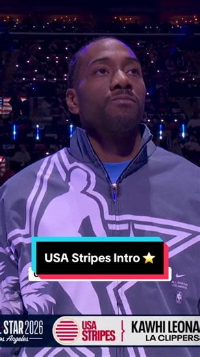 USA Stripes All-Stars introduced ⭐️ #NBA #basketball #NBAAllStar | nba all star live