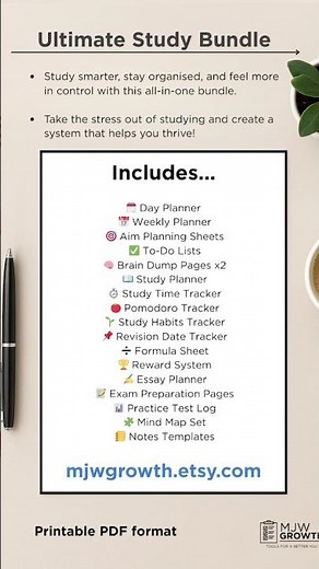 Ultimate Student Study Planner #productivity #college