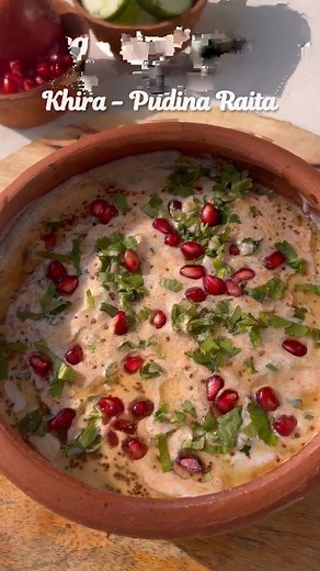 Desi Tadka 🌶️🔥 on Instagram: "Kheera Pudine ka Raita 🥣 Ingredients- 3 cup Dahi/ Curd (whisked) 12-15 Pudina ki Patti/ Mint leaves(finely chopped) 1/2tsp Kala namak/ Black salt 1/2tsp Jeera powder/ Cumin powder 1/2tsp Kali mirch powder/ Black pepper powder 1/2tsp Lal mirch powder/ Red chilli powder Anaar/ Pomegranate seeds Dhaniya Patti/ Coriander leaves Tadka: - 1/2tbsp Ghee/ Clarified butter - 1/2tsp Rai/ Mustard seeds - 1-2 Hari mirch/ Green chillies . . . . #kheerekaraita #raitarecipes #su