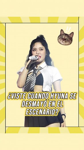 HyunA se desmaya en el escenario durante su actuación