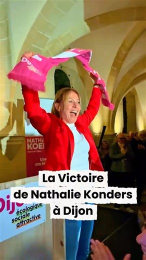 Nathalie Koenders remporte les élections municipales, à Dijon #NathalieKoenders #municipales2026
