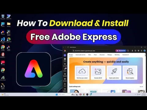 Adobe Exprees Ko Pc me kaise Dwonlaod karen | How to Download & Install Adobe Express in Windows 11