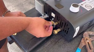 Portable Propane Water Heater Black